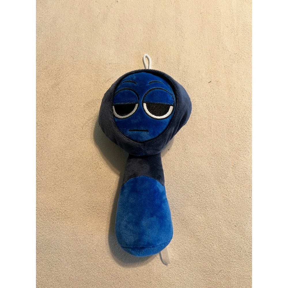 Sprunki Jevin Blue Plush Stuffed Toy Hooded Character